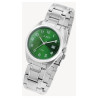 Montre Just Watch bracelet titane Homme cadran vert