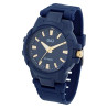 Montre Homme Q&Q bracelet plastique bleu cadran bleu 44 mm