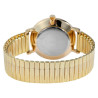 Montre Excellanc Homme bracelet acier inoxydable doré bracelet extensible