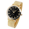 Montre Excellanc Homme bracelet acier inoxydable doré bracelet extensible