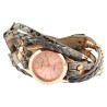 Montre Femme Donna Kelly bracelet cuir synthétique gris 30 mm