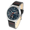 Montre Raptor Homme bracelet cuir véritable noir falkor