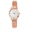 Montre Femme Excellanc bracelet métal or rose cadran blanc