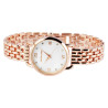 Montre Femme Excellanc bracelet métal or rose cadran blanc