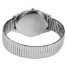 Montre Homme bracelet acier inoxydable argenté bracelet extensible Excellanc