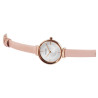 Montre Femme Just Watch bracelet cuir véritable rose cadran argenté