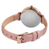 Montre Femme Just Watch bracelet cuir véritable rose cadran argenté