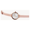 Montre Femme Just Watch bracelet cuir véritable rose cadran argenté