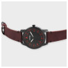 Montre bracelet cuir véritable rouge athurio Homme Raptor