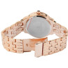 Montre Femme Excellanc bracelet métal doré rose cadran bleu
