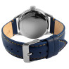 Montre Homme Raptor bracelet cuir véritable bleu yava