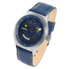 Montre Homme Raptor bracelet cuir véritable bleu yava