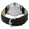 Montre Homme Q&Q bracelet cuir synthétique noir