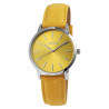 Montre Femme Raptor bracelet cuir véritable jaune sunny