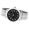 Montre Excellanc bracelet acier inoxydable argenté dateur 40 mm Homme