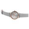 Montre Femme Excellanc bracelet cuir synthétique gris cadran gris boîtier or rose 38 mm