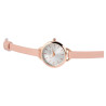 Montre Excellanc bracelet cuir synthétique Femme cadran argenté