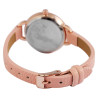 Montre Excellanc bracelet cuir synthétique Femme cadran argenté