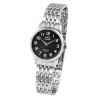 Montre Femme Q&Q bracelet acier inoxydable argenté verre saphir 31 mm