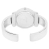 Montre Femme Excellanc jonc rigide métal argenté cadran blanc chiffres romains