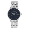 Montre bracelet acier inoxydable argenté Mixte Just Watch cadran bleu 41 mm
