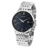 Montre bracelet acier inoxydable argenté Mixte Just Watch cadran bleu 41 mm
