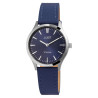 Montre bracelet cuir véritable bleu titane 33 mm Femme Just Watch