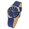 Montre bracelet cuir véritable bleu titane 33 mm Femme Just Watch