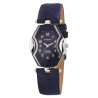 Montre Akzent Femme bracelet cuir synthétique bleu cadran bleu