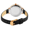 Montre Femme Just Watch cadran noir index strass bracelet cuir noir