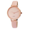 Montre bracelet cuir synthétique rose Excellanc Femme cadran rose 38 mm