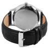 Montre Homme Just Watch bracelet cuir véritable noir cadran blanc 41 mm Thabo