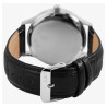 Montre Homme Just Watch bracelet cuir véritable noir cadran blanc 41 mm Thabo