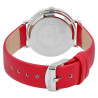 Montre Femme bracelet cuir synthétique rouge Excellanc cadran rouge 39 mm