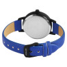 Montre Femme Excellanc bracelet cuir synthétique bleu cadran gris
