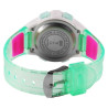 Montre Enfant QBos bracelet silicone vert cadran blanc