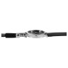 Montre Monopol Femme bracelet cuir synthétique noir cadran noir