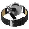 Montre Monopol Femme bracelet cuir synthétique noir cadran noir