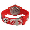 Montre Enfant QBos bracelet silicone rouge motif football
