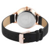Montre Excellanc Femme bracelet cuir synthétique noir cadran blanc 37 mm