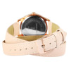 Montre Femme Excellanc bracelet cuir synthétique rose sertissage de strass 36 mm