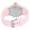 Montre Q&Q bracelet plastique rose Homme cadran rose