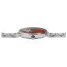 Montre Femme Raptor bracelet acier inoxydable argenté cadran rouge