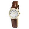 Montre Femme Excellanc bracelet cuir synthétique brun cadran blanc 28 mm