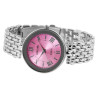 Montre bracelet métal argenté Femme Excellanc cadran rose 38 mm