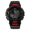 Montre Xinjia bracelet silicone noir Mixte