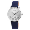 Montre Femme bracelet cuir véritable bleu dory Raptor