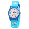 Montre Enfant Q&Q bleu flugzeug 30 mm