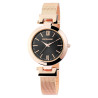 Montre Femme Excellanc bracelet acier inoxydable cadran noir