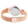 Montre Femme Excellanc bracelet acier inoxydable cadran noir